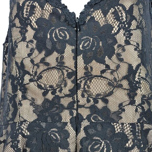 Jessica Howard Black Lace Fit Flare Dress Size 8 - Picture 11 of 13